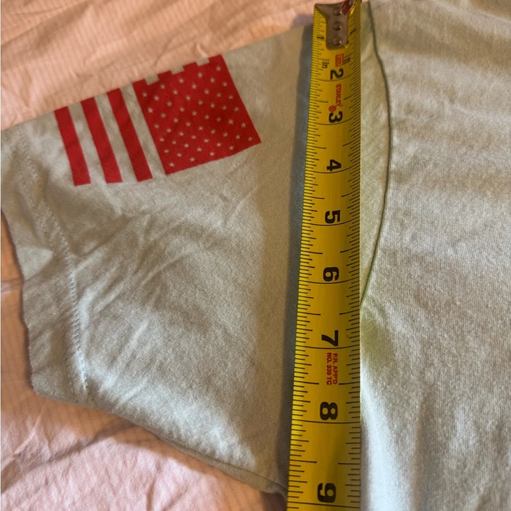 Grunt Style Patriotic Graphic Tee Shirt , Light Blue, Size Large. - Picture 9 of 11